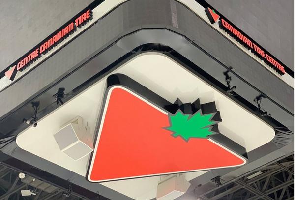 Logo de Canadian Tire au Canadian Tire Centre